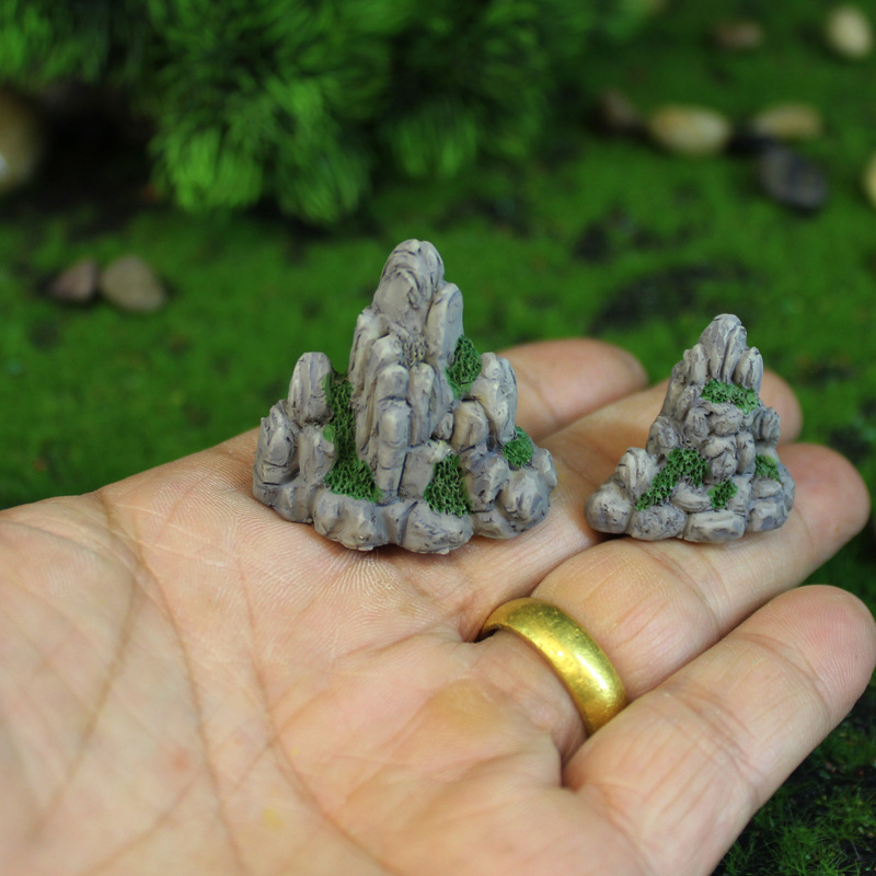 Bonsai Rock Garden - Mini Mountain Miniature Fake Stone Artificial