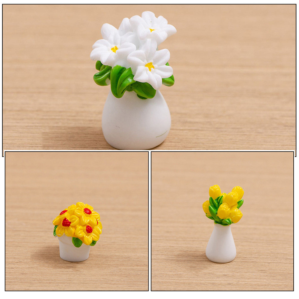 Bonsai Garden House - 6Pcs Lifelike Mini Potted Plants Simulated