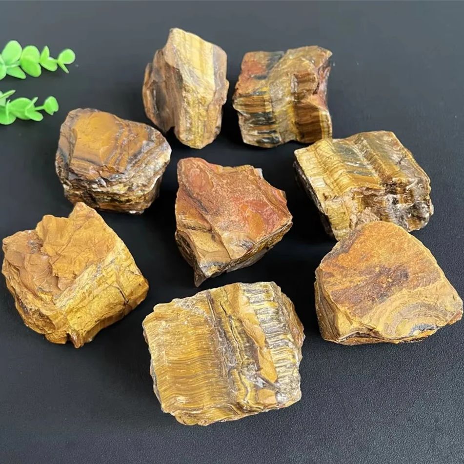 Natural Tiger Eye Raw Stone Ro - Bonsai Rock Garden recension och pris