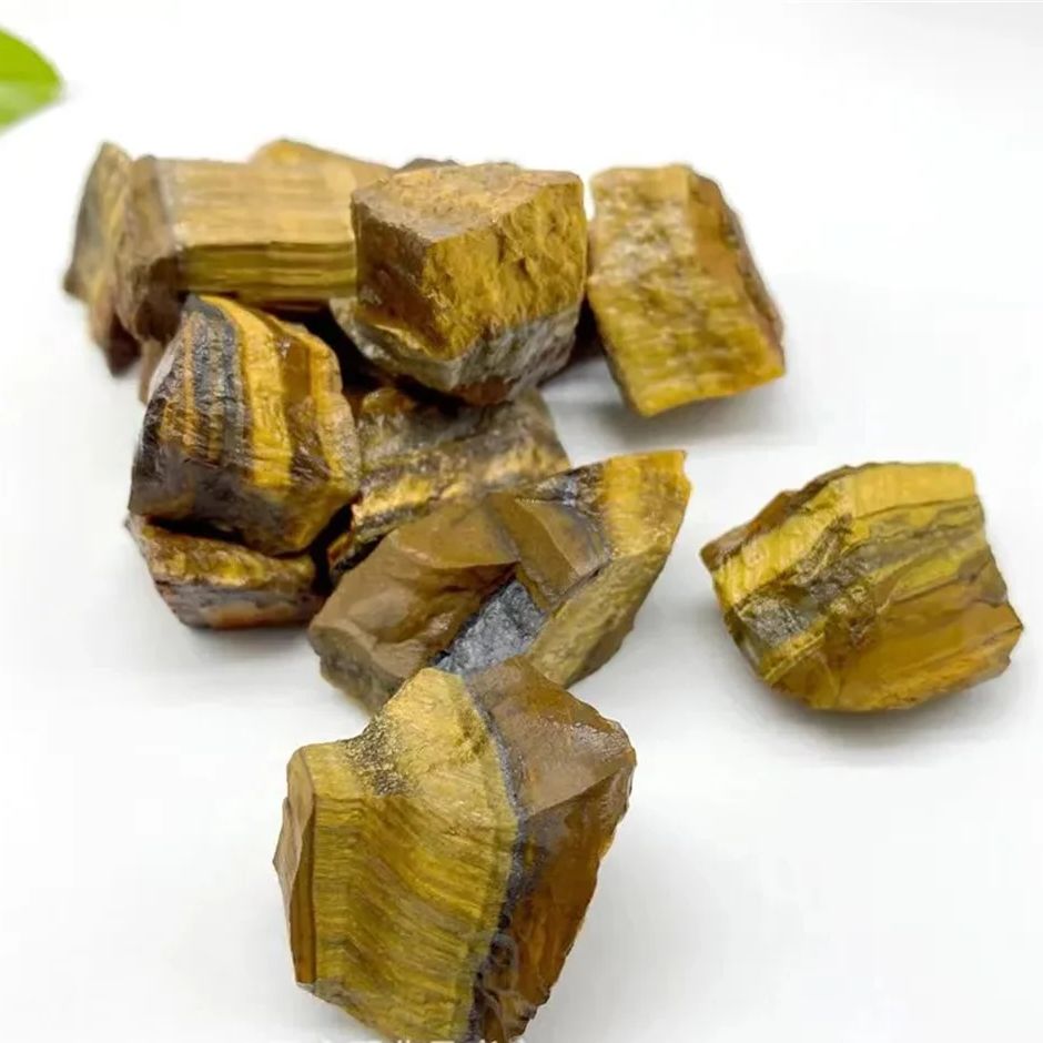 Natural Tiger Eye Raw Stone Ro - Bonsai Rock Garden recension och pris