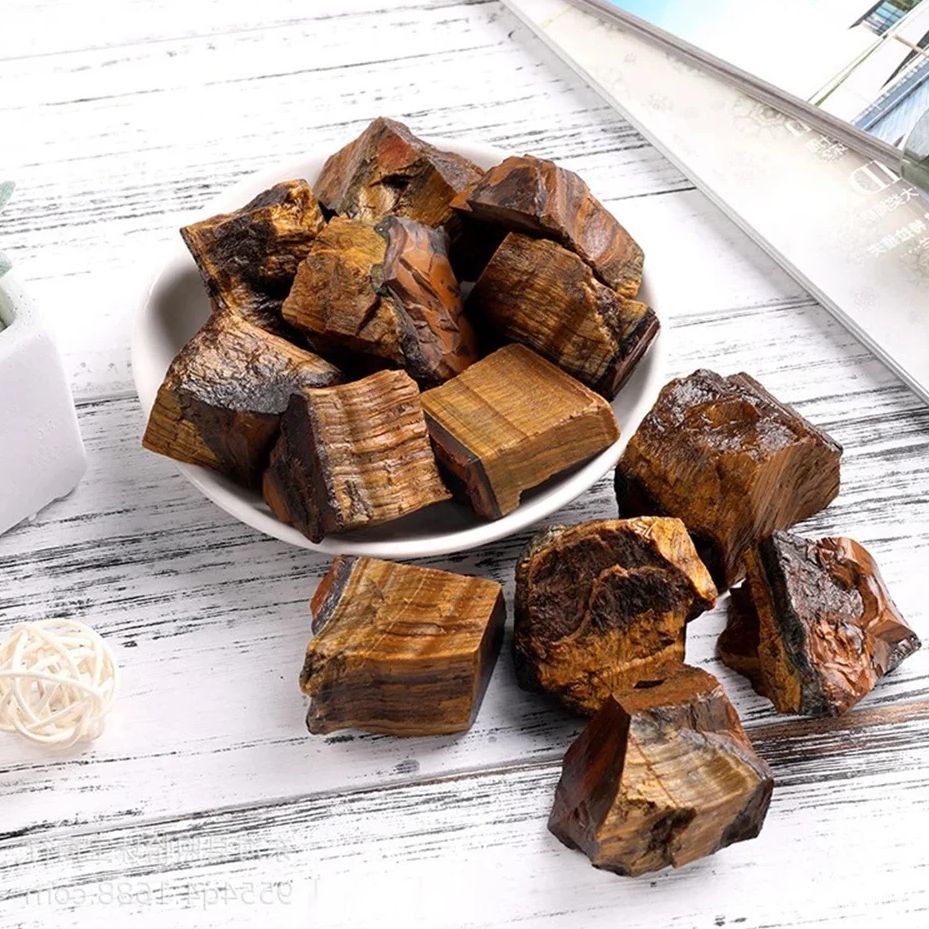 Natural Tiger Eye Raw Stone Ro - Bonsai Rock Garden recension och pris