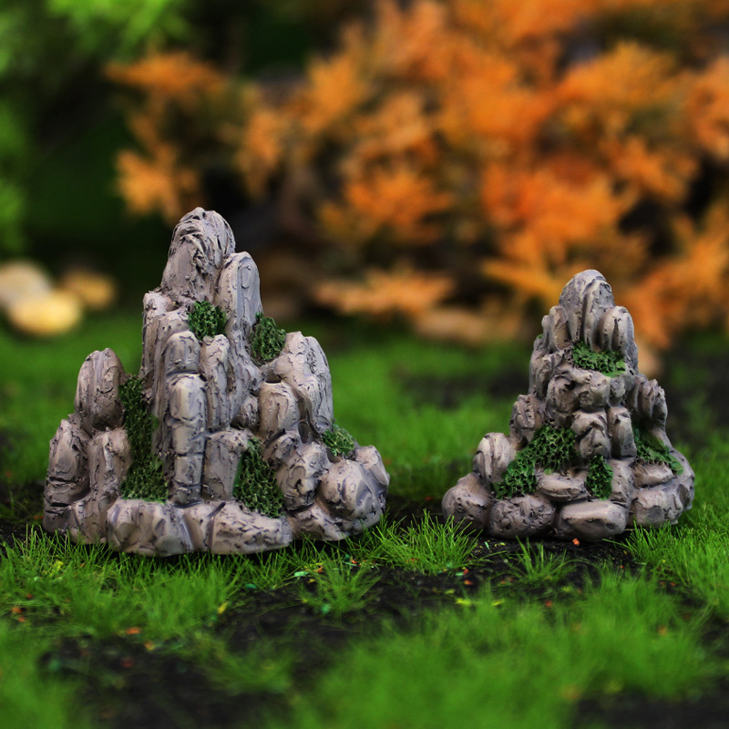 Mini Mountain Miniature Fake S - Bonsai Rock Garden recension och pris