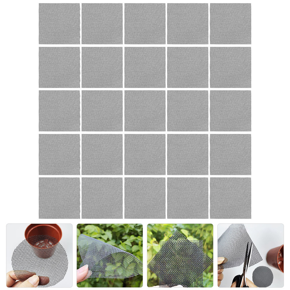 50Pcs Flower Pot Hole Mesh Pad - Bonsai Garden And Cafe recension och pris
