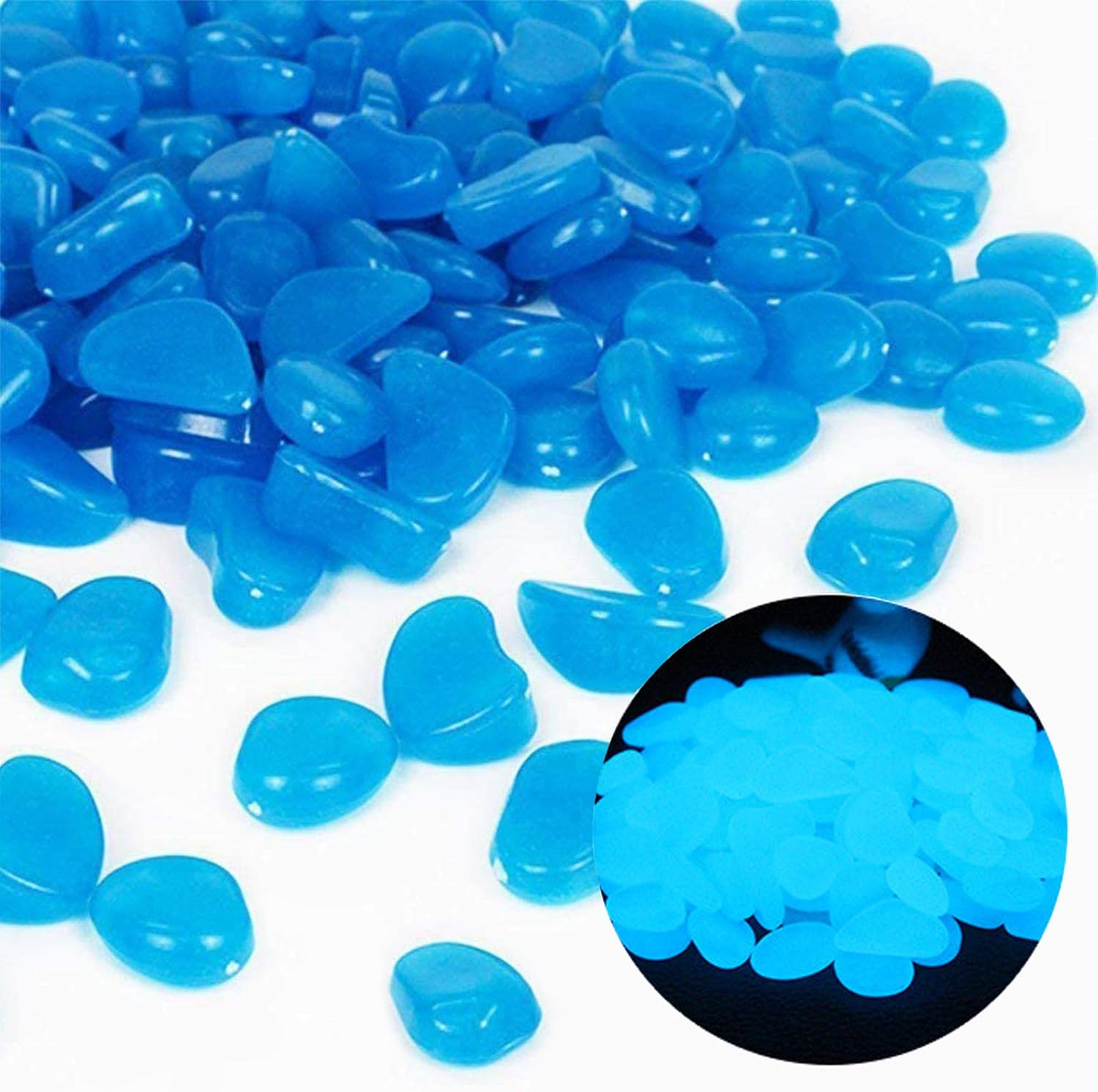 Fish Tank Rocks Glow Blue Pebb - Bonsai Rock Garden recension och pris