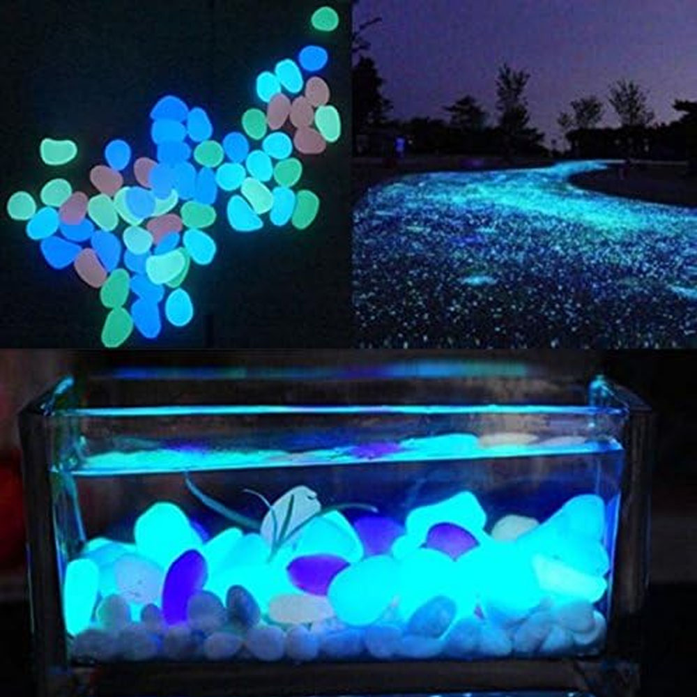 Fish Tank Rocks Glow Blue Pebb - Bonsai Rock Garden recension och pris