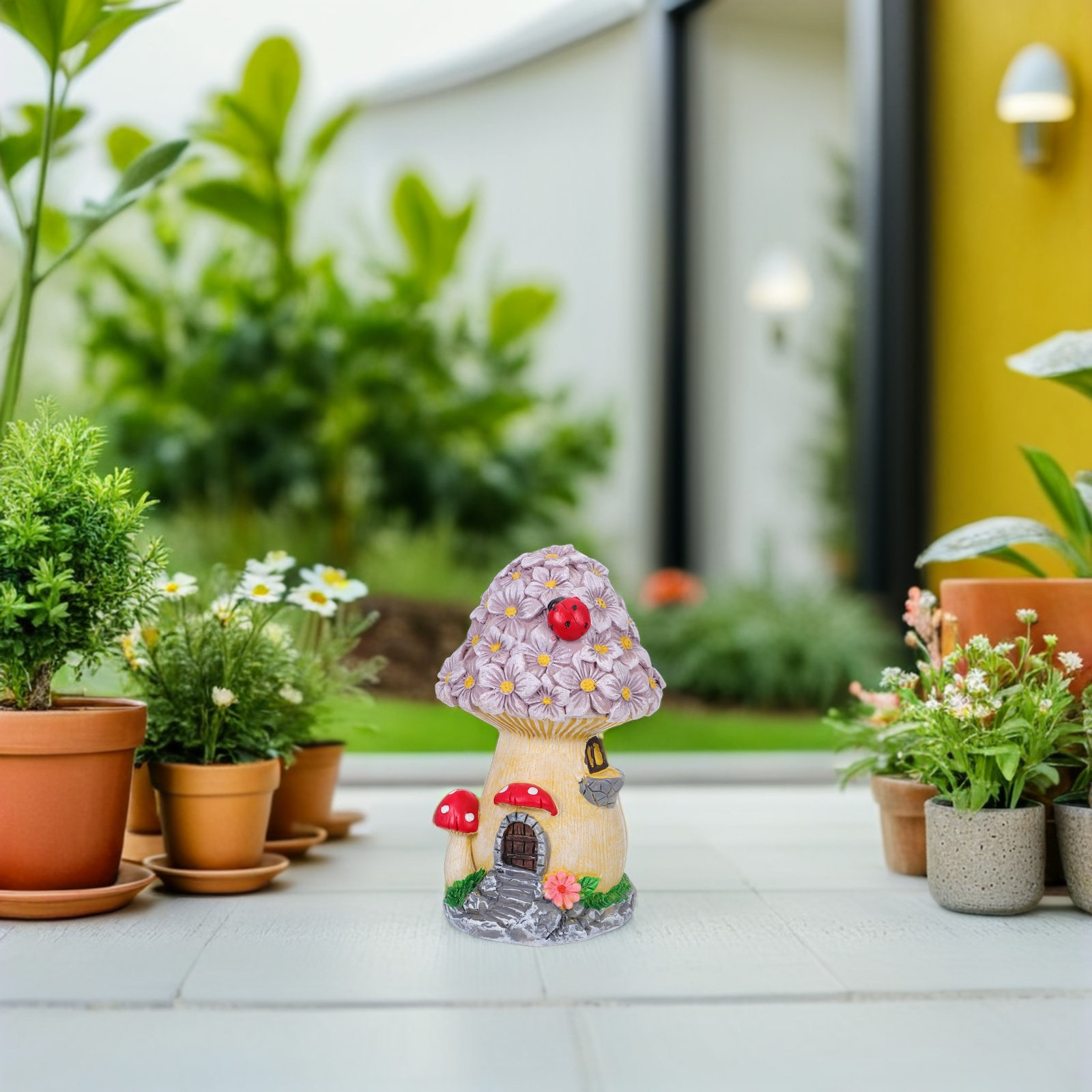 Weatherproof Resin Mushroom Ho - Bonsai Garden House recension och pris