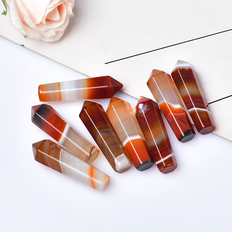 1PC Natural Carnelian Hexagona - Bonsai Rock Garden recension och pris