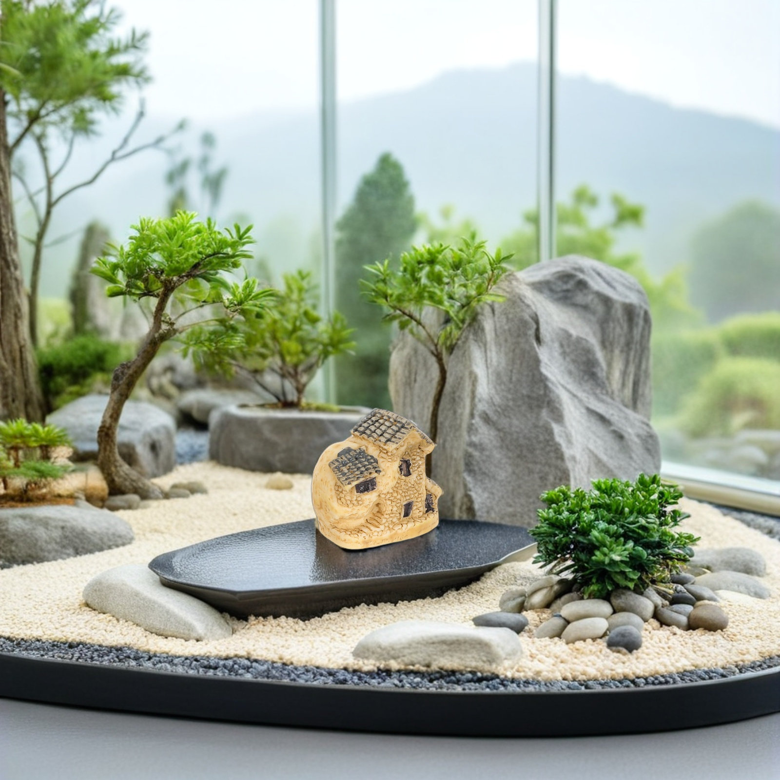 4Pcs Fairy Garden Houses Minia - Bonsai Garden House recension och pris