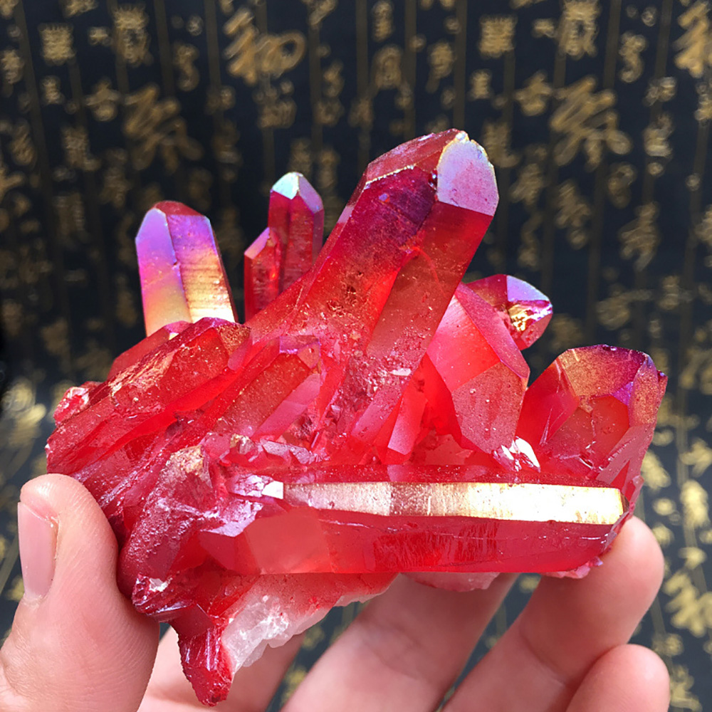 Red Titanium Coated Natural Ro - Bonsai Rock Garden recension och pris