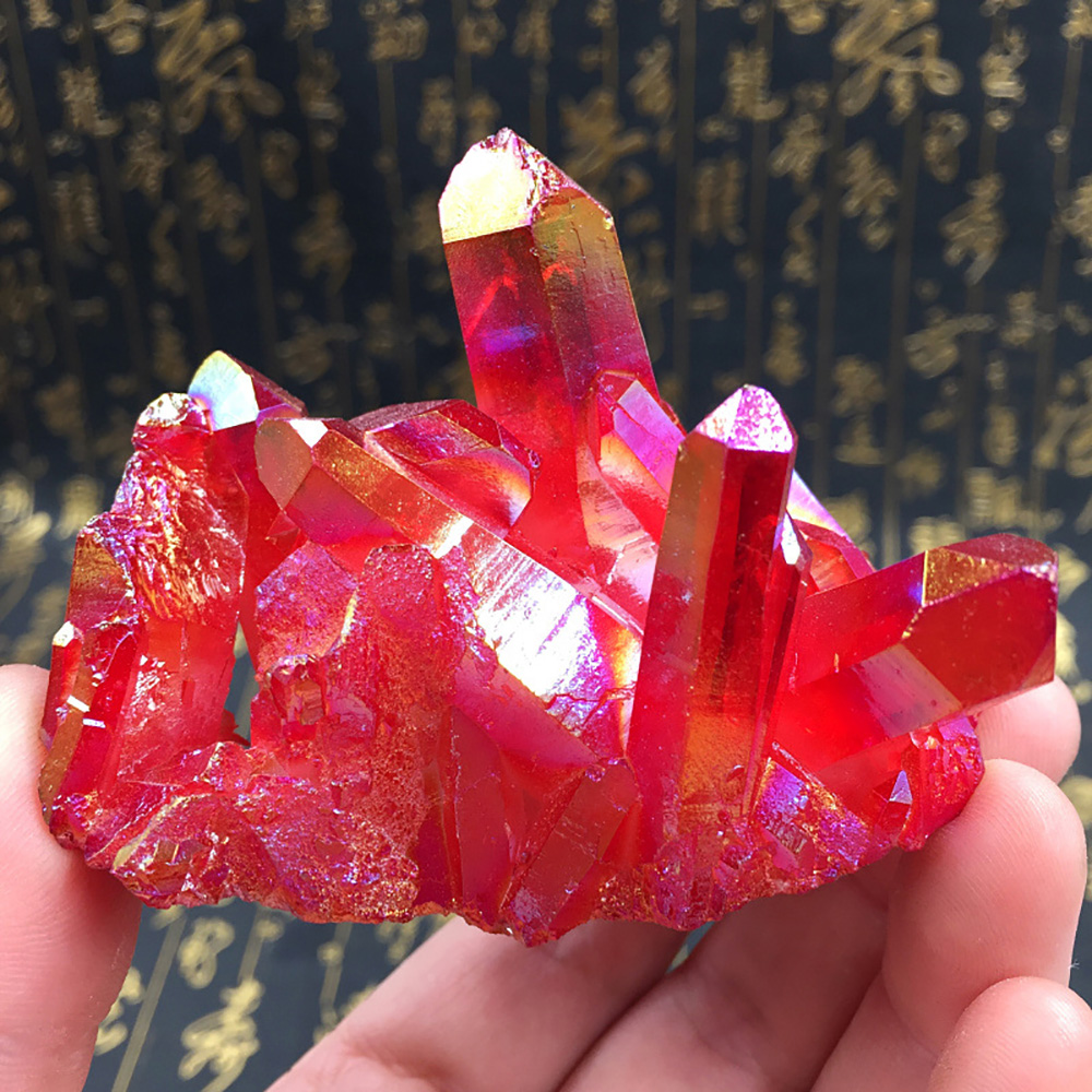 Red Titanium Coated Natural Ro - Bonsai Rock Garden recension och pris