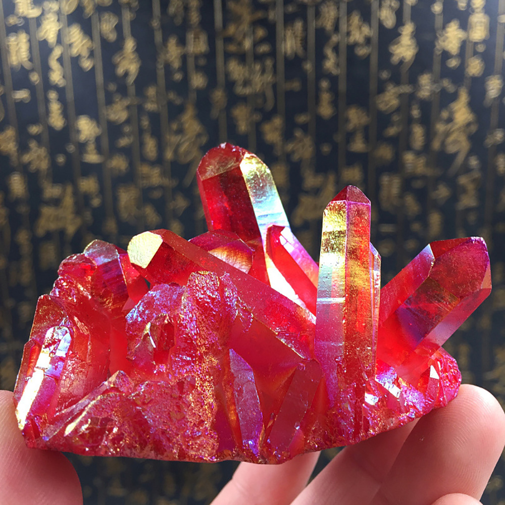 Red Titanium Coated Natural Ro - Bonsai Rock Garden recension och pris