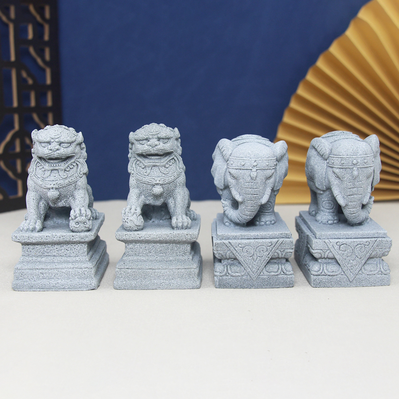 Artificial Stone Elephant Lion - Bonsai Rock Garden recension och pris